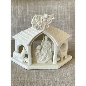 Vintage PartyLite O Little Town Porcelain Nativity
